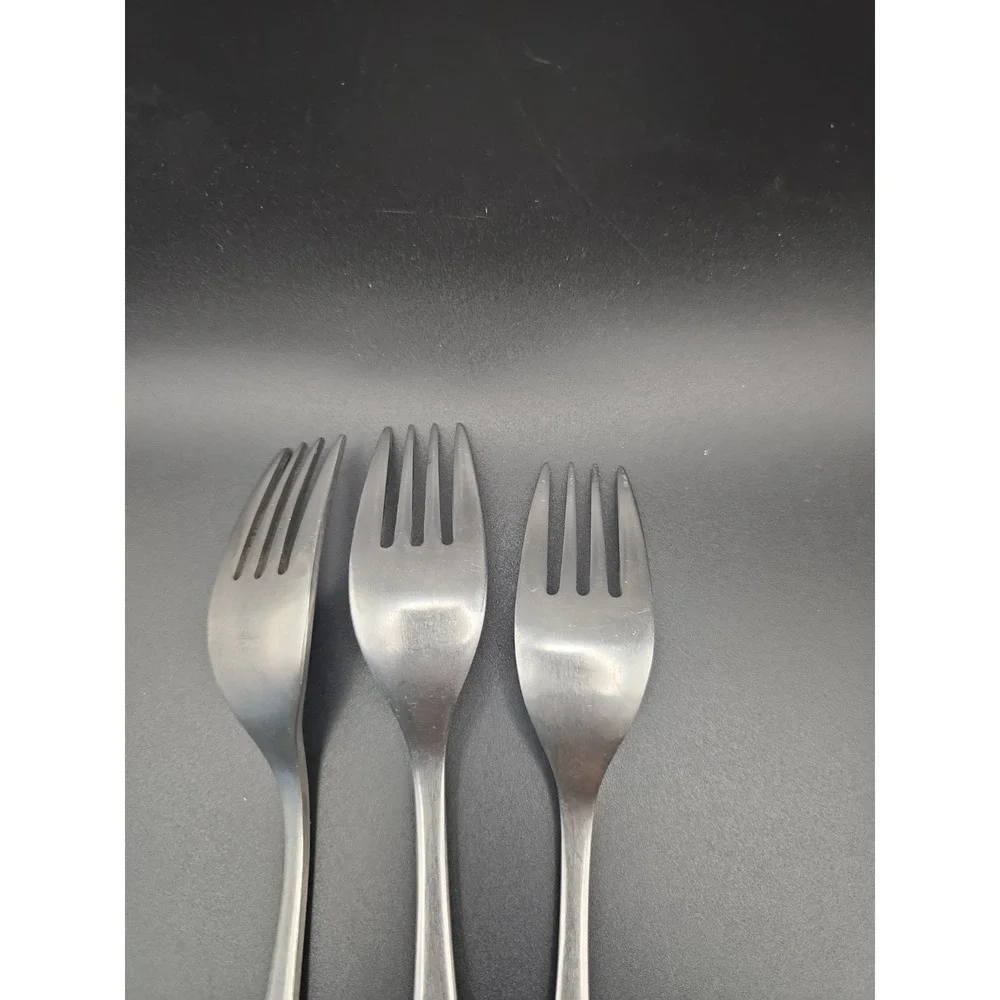 Set Of 3 Salad Forks Robert Welch MERIDIAN SATIN Stainless Steel Flatware 7 1/4